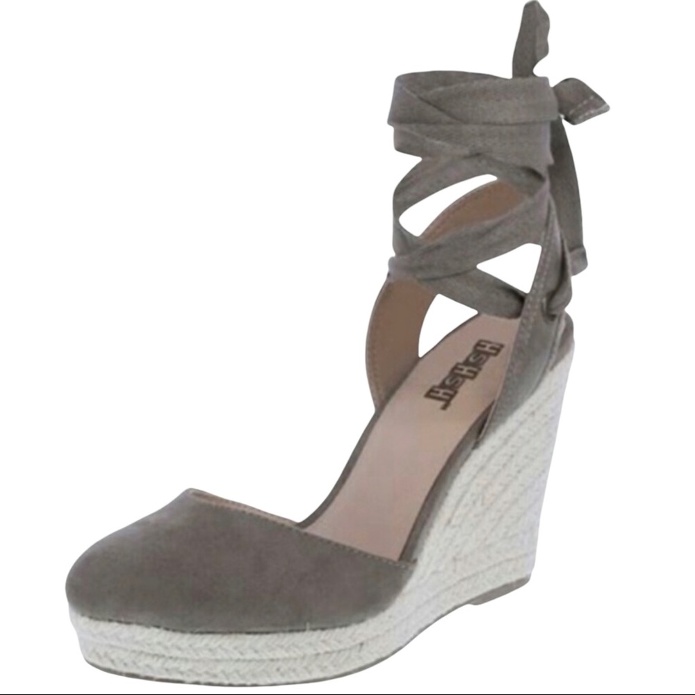 Lace-up Wedge Sandals